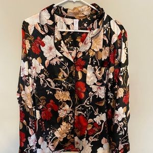NWOT Satin Pajama Top